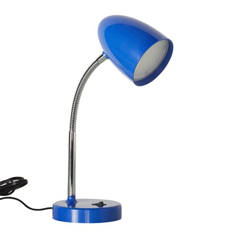 Mainstays Led Desk Lamp Flexible Metal Gooseneck Blue Walmart