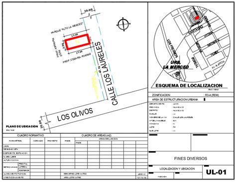 Plano De Ubicación Y Localización Consultora De Ingeniería Aandh