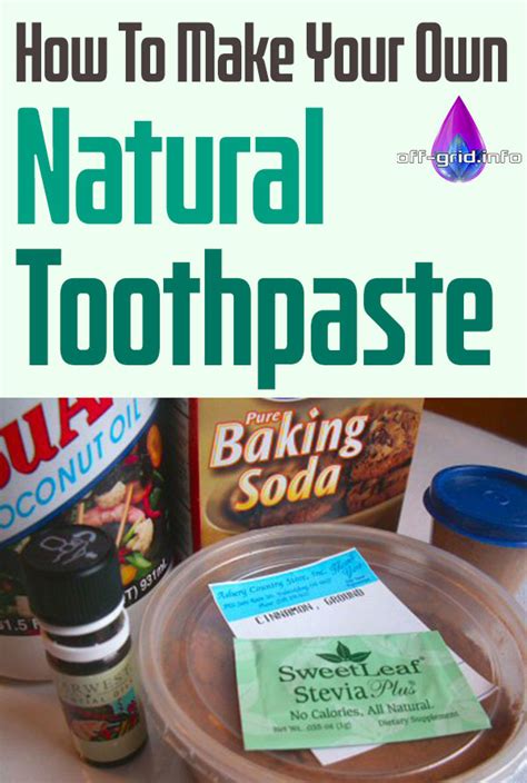 How To Make Your Own Natural Toothpaste Off Grid