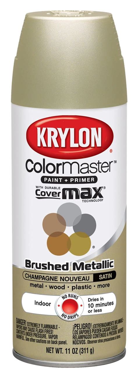 Krylon Colormaster Paint Primer Spray Paint Champagne Nouveau Quick