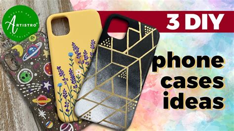 Diy How To Make Custom Phone Case Designs 3 Creative Ideas Youtube