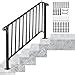 Happybuy Handrails For Outdoor Steps Fit Or Steps Outdoor Stair Railing Picket Wrought