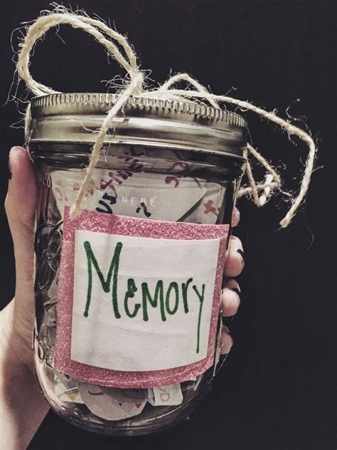 Memory Jar Good For Best Friend Gifts Diy Gifts For Friends Diy Best