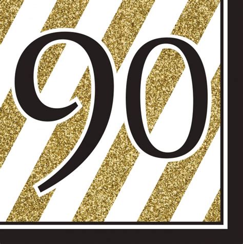 Geburtstag müssen sie sich richtig ins zeug legen, um das passende geburtstagsgeschenk zu. 16 Servietten 90. Geburtstag Black and Gold