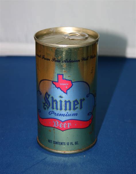 Vintage Shiner Premium Beer Can Spoetzl Brewery Texas Steel Unopened