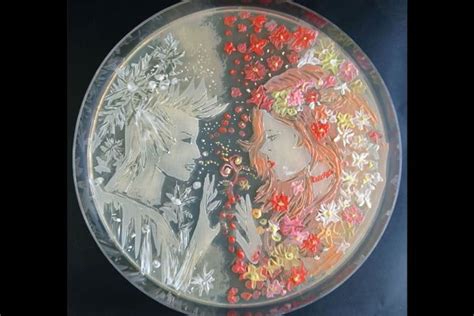 This Is Agar Art Paintings Made By Growing Colonies Of Different