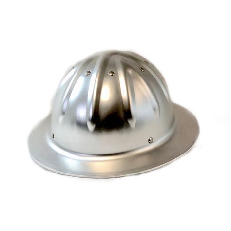 Aluminum Full Brim Hard Hat Silver Terra Tech