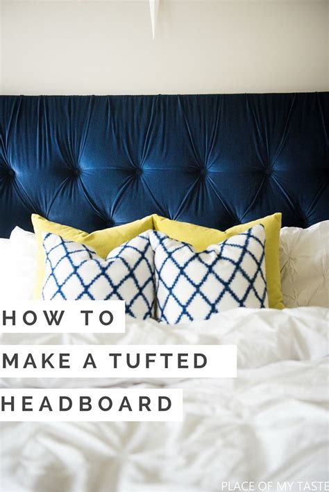 Tufted Headboard How To Make It Own Your Own Tutorial Diy Tufted