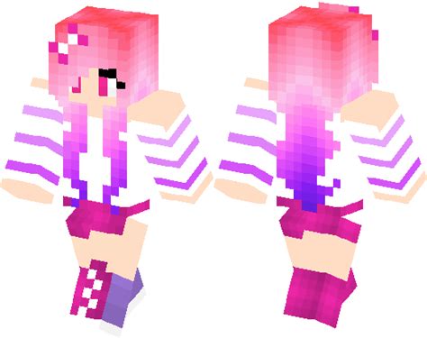 Cute Pink Hombre Girl Minecraft Skin Minecraft Hub