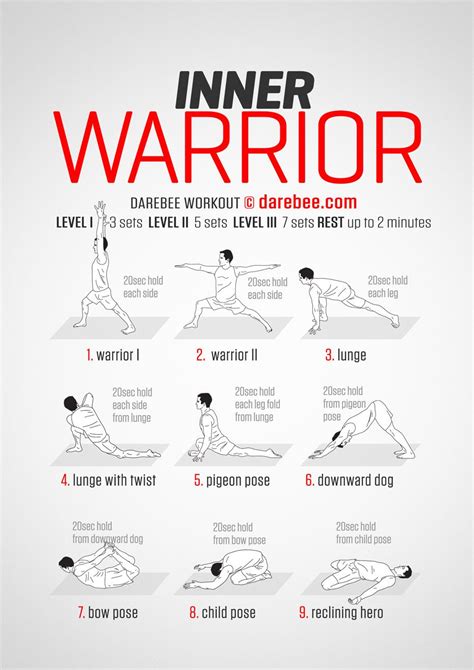 Inner Warrior Workout Warrior Workout Easy Yoga Workouts Warrior Yoga