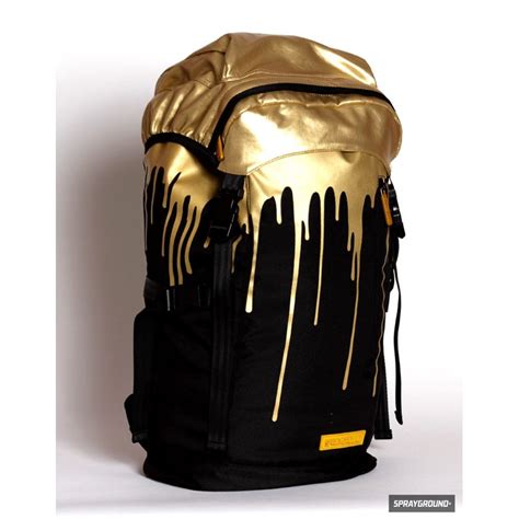 Sprayground Gold Drips Top Loader Backpack