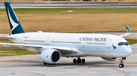 Inaugural Cathay Pacific A350 900xwb Landing At Melbourne Airport Youtube