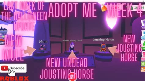 New Mule Jousting Horse And Undead Jousting Horse On The Week 4