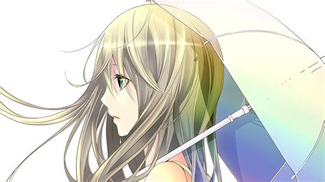 Af64 Umbrella Girl Anime Illust Art Wallpaper