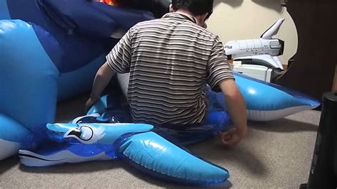 Inflatable Dolphin Ride To Deflate Youtube