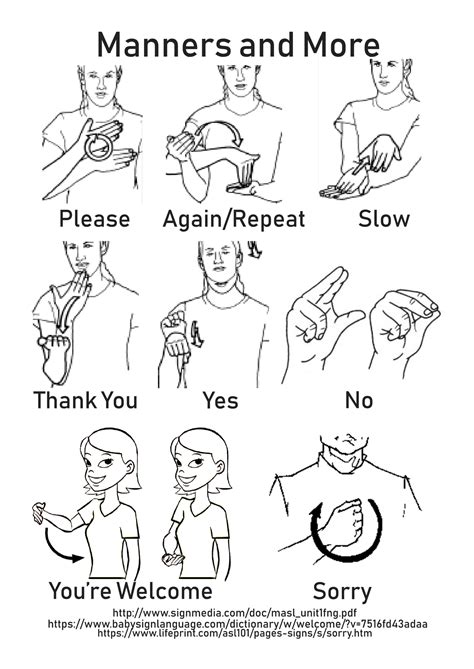 Your Welcome Sign Language
