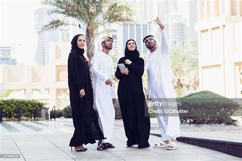 Uae Nations In Traditional Dress Dubai United Arab Emirates High Res