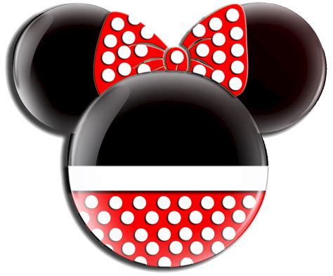 Black Minnie Mouse Head Clip Minnie Mouse Mickey Mouse Silhouette