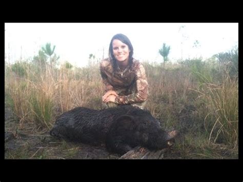 Most landowners are happy to have someone kill the damn things. Jessica's Florida Hog Hunt - YouTube