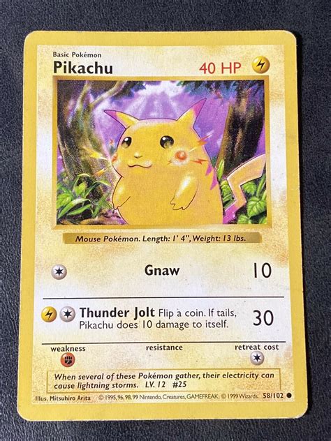 Maybe you would like to learn more about one of these? Pikachu Red Cheeks Misprint 58/102 Shadowless Base Set Pokemon Card