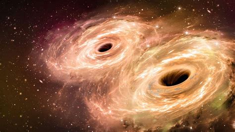 2 Supermassive Black Holes Collide