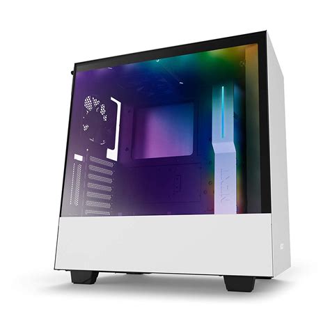 Nzxt H510i Rgb Mid Tower Gaming Pc Case Atx Tempered Glass Panel 2x