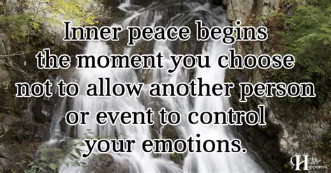 Inner Peace Begins The Moment You Choose ø Eminently Quotable