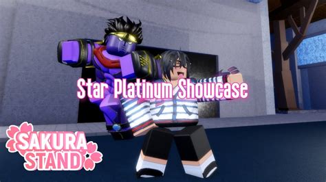 Sakura Stand Star Platinum Showcase Roblox Youtube