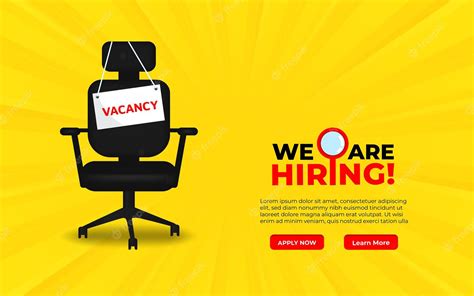 premium vector hiring recruitment open vacancy design info label template