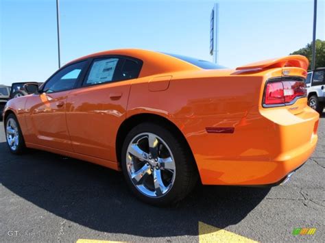 The first charger was a show car in 1964. 2014 Header Orange Dodge Charger SXT #87182605 Photo #5 ...