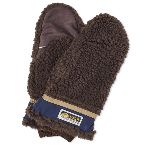 Elmer Gloves Wool Pile Flip Mitten Brown End