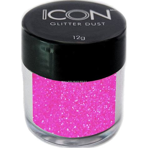 Icon Glitter Dust Fluorescent Pink 10080 12g