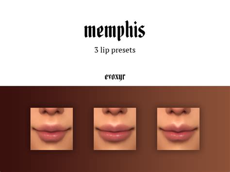 3 Lips Presets At Lutessa The Sims 4 Catalog Images And Photos Finder
