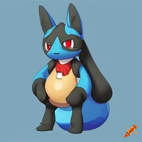 Lucario With A Round Belly