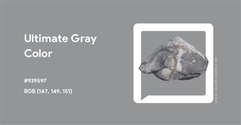 Ultimate Gray Color Hex Code Is 939597