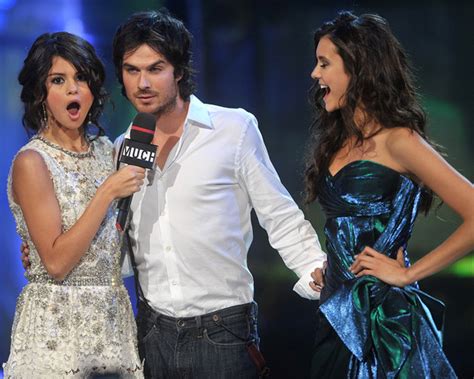 Vampire diaries nina dobrev ian somerhalder paul wesley for nylon magazine. Ian Somerhalder Nina Dobrev Photos Photos - 2011 MuchMusic ...
