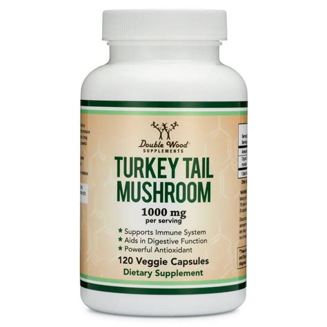 turkey tail mushroom supplement 120 capsules 2 month supply coriolus versicolor