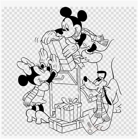 Mickey Mouse And Friends Drawing Christmas Clipart Mickey Mouse