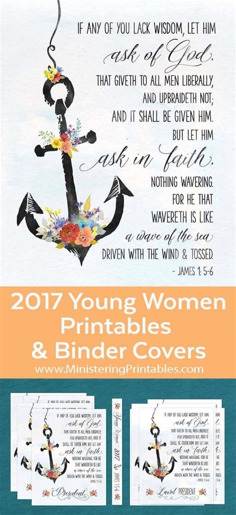 Free 2017 Young Women Printables And Binder Covers Ministering Printables