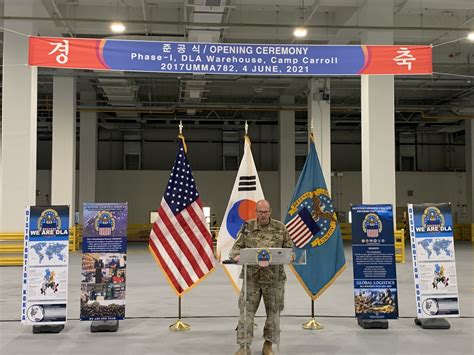 Modern Defense Logistics Agency Distribution Warehouse Opens At Camp