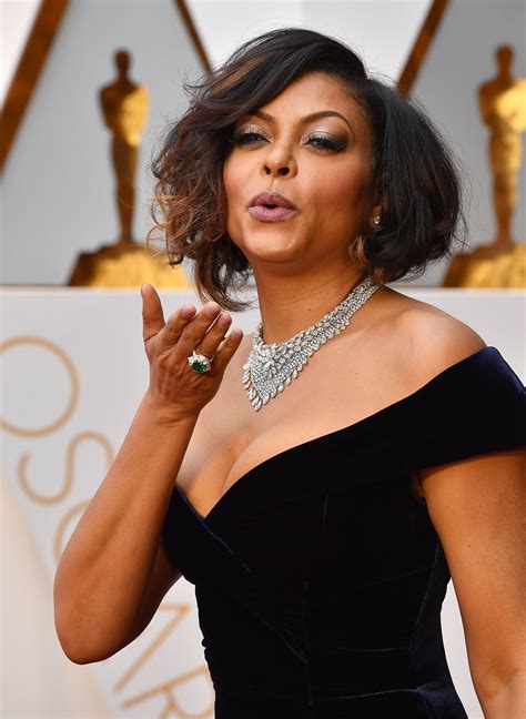 Taraji P Henson Delivers Old Hollywood Glam On Oscars Red Carpet Essence