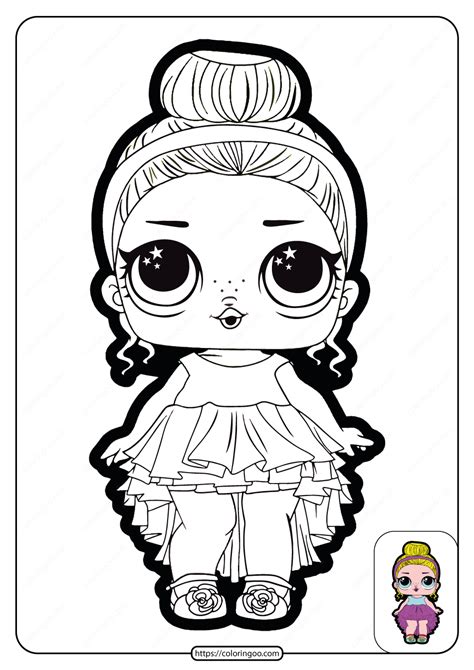 Printable Lol Doll Surprise Go To Party Coloring Page 7 Lol Dolls