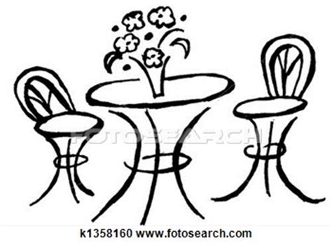 Dining table with chairs is a table at which meals are served. Bistro Table | Clipart Panda - Free Clipart Images