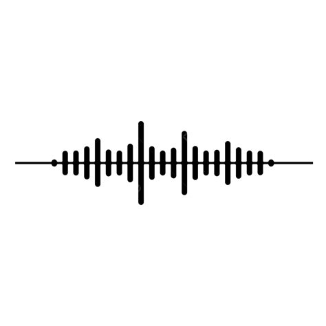 Sound Waves Icon Vector Soundwave Sound Bar Sound Beat PNG And