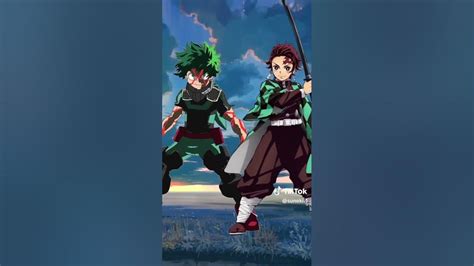 Tanjiro Kamado Vs Izuku Midoriya Youtube