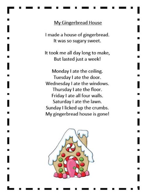 Grade Onederful Gingerbread Fun And Freebies Christmas Poems