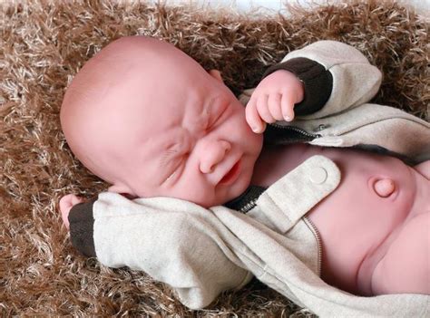 Reborn Baby Boy Crying Doll 15 Inch Preemie Newborn W Etsy Reborn