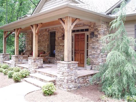 Stacked Stone Porch Columns This Would Work Beautifully With My Within