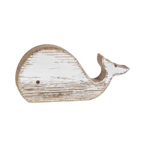 Nautical Decorative Wooden Whale
