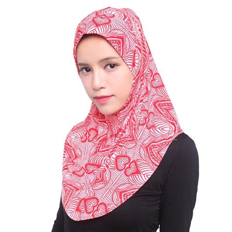 cheap solid color ladies head wrap scarf neck cover women printed muslim hijab joom